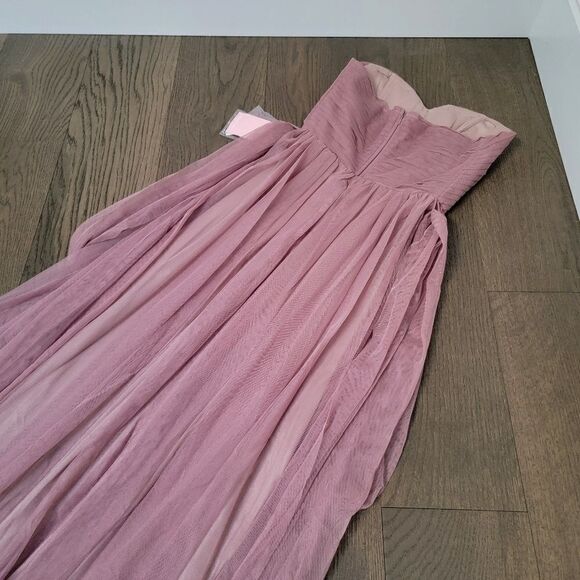 🆕️ Birdy Grey Christina Convertible Sleeve Tulle Bridesmaid Dress Sandy Mauve - Picture 10 of 14